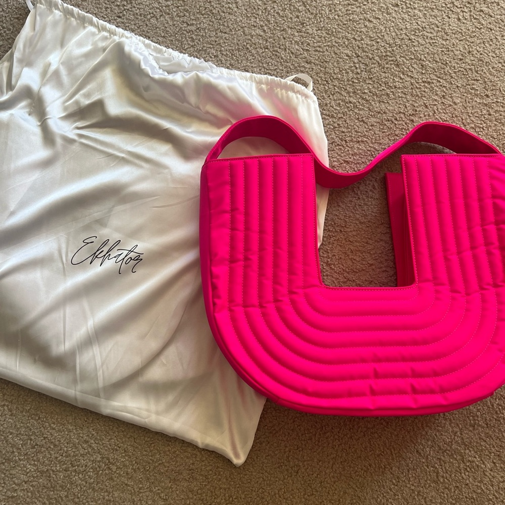Ekhator Pink Nylon Tomiwa bag.